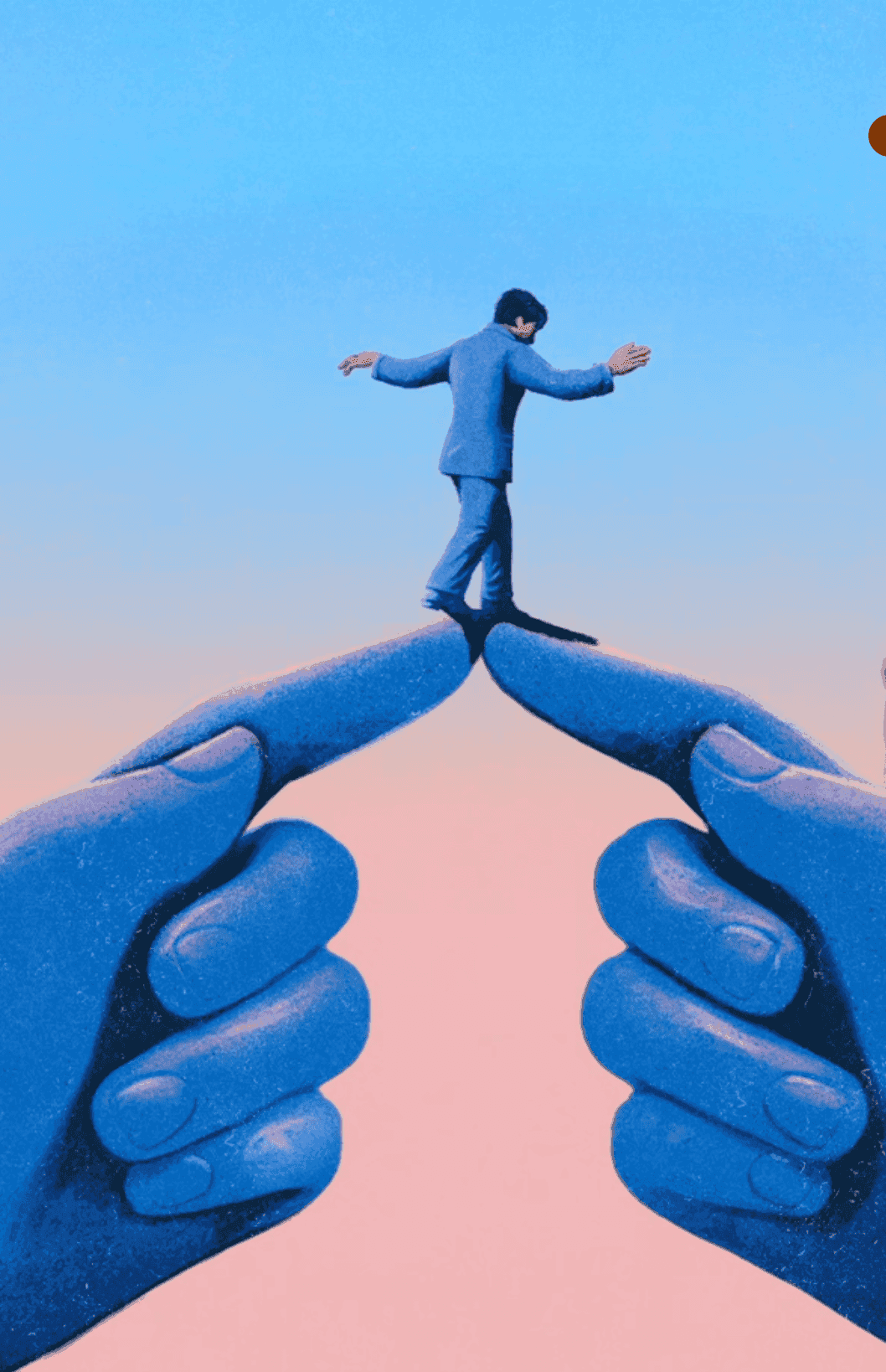 Balancing Man - Illustration by How&How