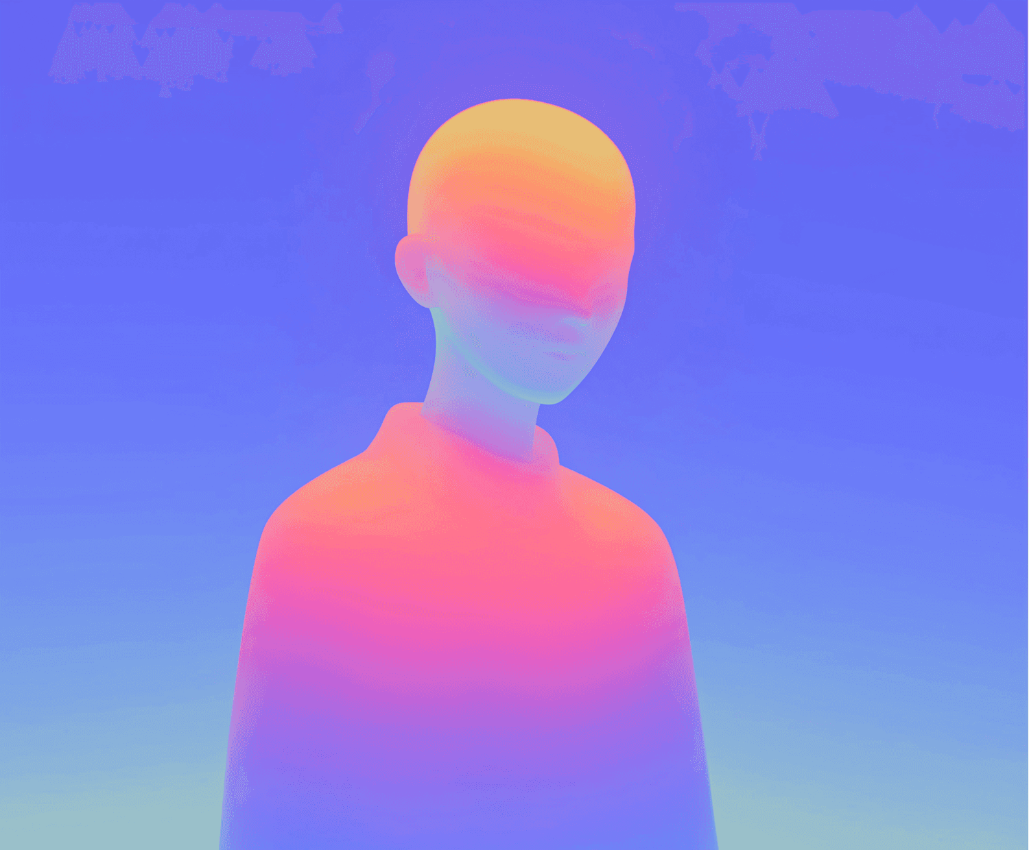 Gradient Human Form - Art by Pablo Stanley