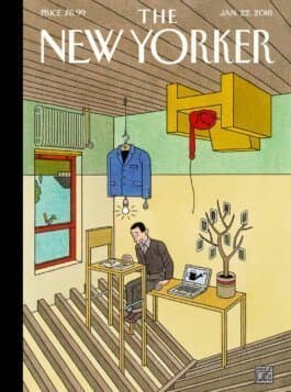 New Yorker Cover — Home Office - Illustration by Joost Swarte