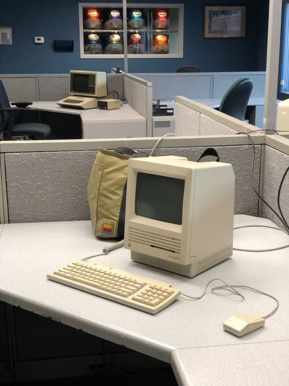 Vintage Macintosh Office Setup