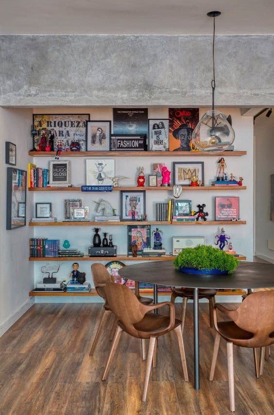 Eclectic Home Library