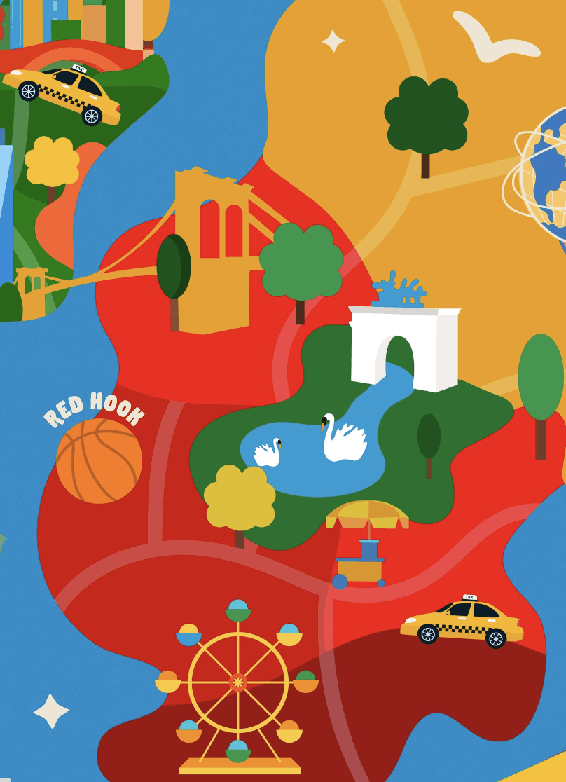 7pm in Brooklyn - Illustration by Laci Jordan