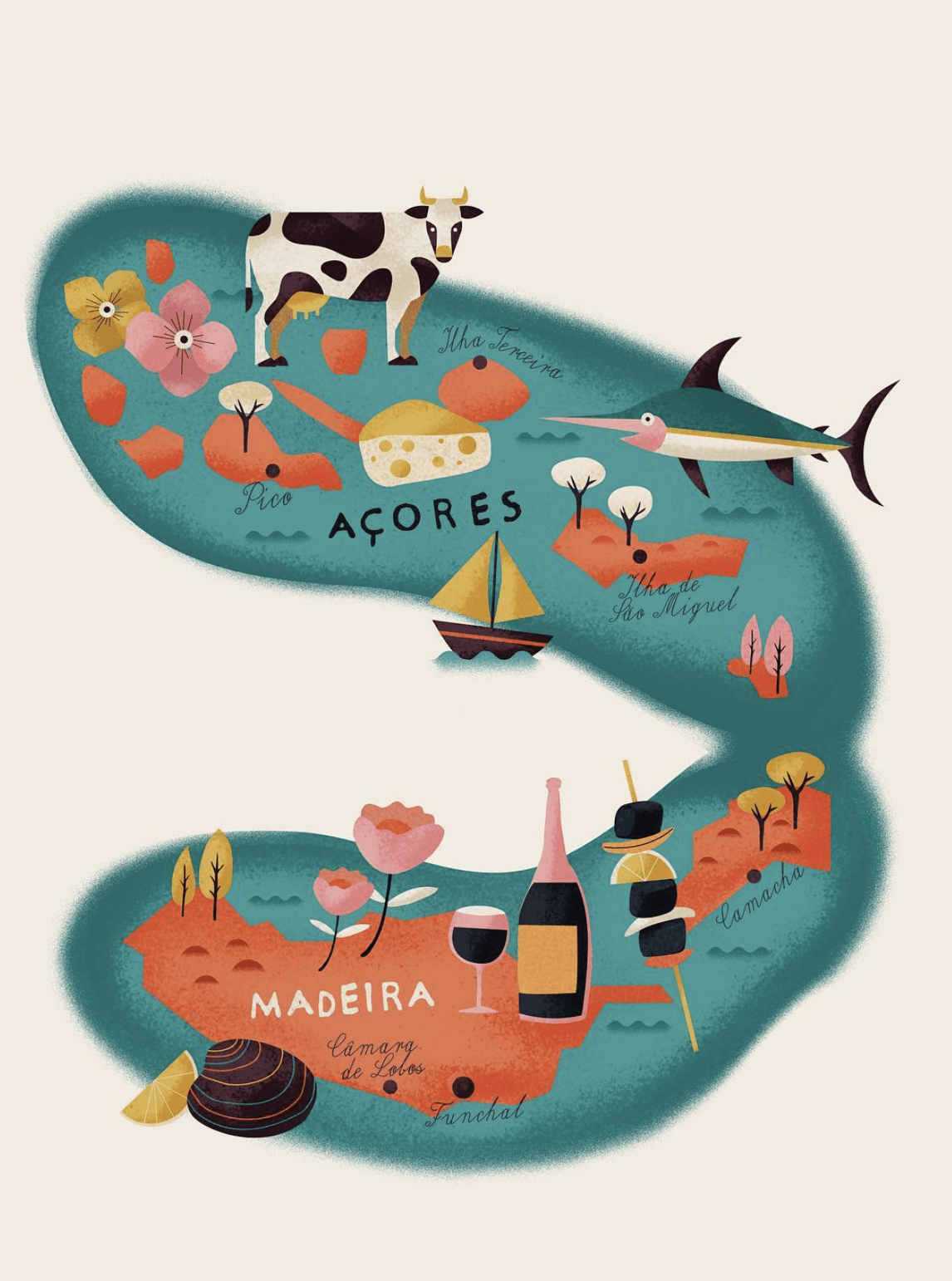 The Islands - Illustration by Joao Lauro Fonte