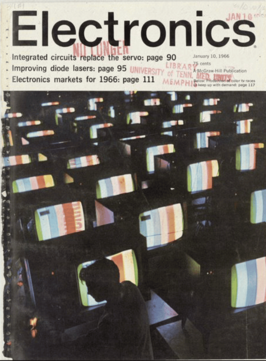 Electronics Magazine Cover, 1966 | Graphic Design Inspiration ...